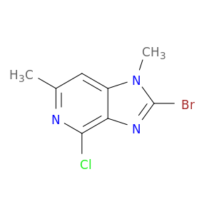 2-溴-4-氯-1,6-二甲基-1H-咪唑[4,5-C]吡啶