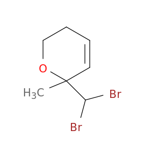 2H-Pyran, 2-(dibromomethyl)-5,6-dihydro-2-methyl-