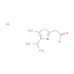 sodium 2-[5-methyl-4-(propan-2-yl)-1,3-thiazol-2-yl]acetate