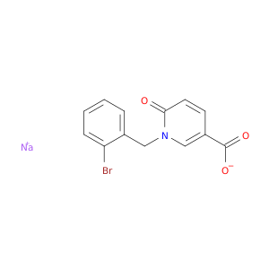 3-Pyridinecarboxylicacid, 1-[(2-bromophenyl)methyl]-1,6-dihydro-6-oxo-, sodium salt (1:1)