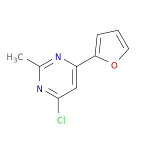 4-chloro-6-(furan-2-yl)-2-methylpyrimidine