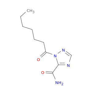 1H-1,2,4-Triazole-5-carboxamide, 1-(1-oxoheptyl)-