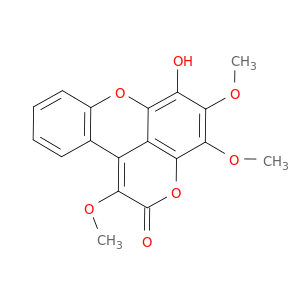 2H-Pyrano[2,3,4-kl]xanthen-2-one,hydroxytrimethoxy- (9CI)