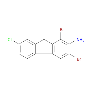 9H-Fluoren-2-amine,1,3-dibromo-7-chloro-