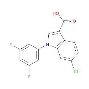 1H-Indole-3-carboxylic acid, 6-chloro-1-(3,5-difluorophenyl)-