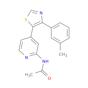 N-[4-[4-(3-METHYLPHENYL)-1,3-THIAZOL-5-YL]-2-PYRIDYL]ACETAMIDE