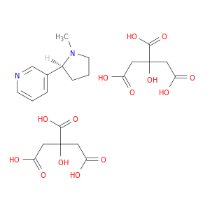 吡啶,3-[(2S)-1-甲基-2-吡咯烷基]-,2-羟基-1,2,3-丙炔羧酸甲酯(1：2)