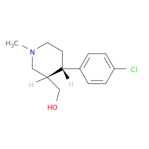 3-Piperidinemethanol, 4-(4-chlorophenyl)-1-methyl-, (3S,4S)-
