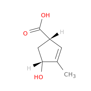 2-Cyclopentene-1-carboxylicacid, 4-hydroxy-3-methyl-, cis- (9CI)