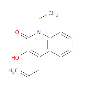 2(1H)-Quinolinone, 1-ethyl-3-hydroxy-4-(2-propen-1-yl)-