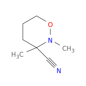 2H-1,2-Oxazine-3-carbonitrile, tetrahydro-2,3-dimethyl-