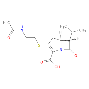 (5R,6R)-3-[[2-(乙酰氨基)乙基]硫硫基]-6-(1-甲基乙基)-7-氧代-1-氮杂双环[3.2.0]庚二烯-2-羧酸