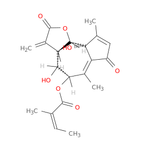 2-Butenoic acid, 2-methyl-, (3aR,4R,5R,9aR,9bS)-2,3,3a,4,5,7,9a,9b-octahydro-4,9a-dihydroxy-6,9-dimethyl-3-methylene-2,7-dioxoazuleno[4,5-b]furan-5-yl ester, (2Z)-