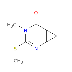 2,4-Diazabicyclo[4.1.0]hept-2-en-5-one, 4-methyl-3-(methylthio)-