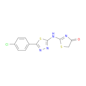 4(5H)-Thiazolone, 2-[[5-(4-chlorophenyl)-1,3,4-thiadiazol-2-yl]amino]-