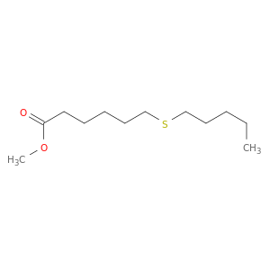 Hexanoic acid, 6-(pentylthio)-, methyl ester