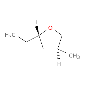 Furan, 2-ethyltetrahydro-4-methyl-, trans-