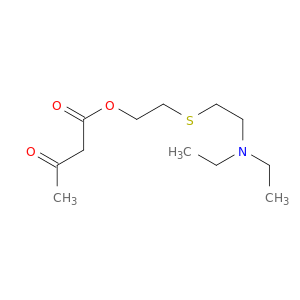 Butanoic acid, 3-oxo-, 2-[[2-(diethylamino)ethyl]thio]ethyl ester