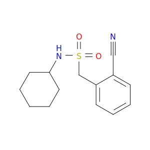 1-(2-Cyanophenyl)-N-cyclohexylmethanesulfonamide