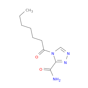 4H-1,2,4-Triazole-3-carboxamide, 4-(1-oxoheptyl)-