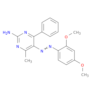 2-Pyrimidinamine,5-[2-(2,4-dimethoxyphenyl)diazenyl]-4-methyl-6-phenyl-