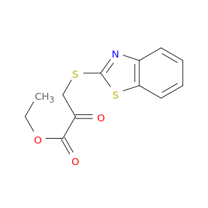 Propanoic acid, 3-(2-benzothiazolylthio)-2-oxo-, ethyl ester