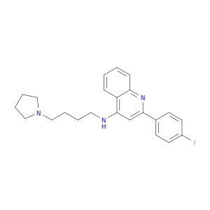 4-Quinolinamine, 2-(4-fluorophenyl)-N-[4-(1-pyrrolidinyl)butyl]-