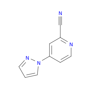 2-吡啶羰基腈,4-(1H-吡唑-1-基)-