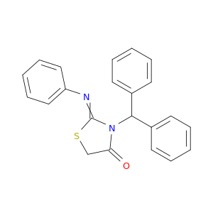 4-Thiazolidinone, 3-(diphenylmethyl)-2-(phenylimino)-