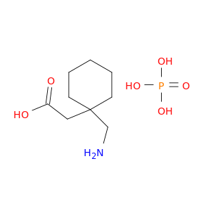 Cyclohexaneacetic acid, 1-(aminomethyl)-, phosphate (1:1)