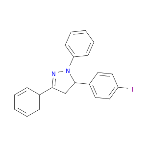1H-Pyrazole,4,5-dihydro-5-(4-iodophenyl)-1,3-diphenyl-