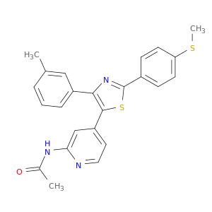 N-[4-[4-(3-METHYLPHENYL)-2-[4-(METHYLTHIO)PHENYL]-1,3-THIAZOL-5-YL]-2-PYRIDYL]ACETAMIDE