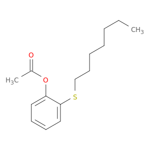 Phenol, 2-(heptylthio)-, acetate