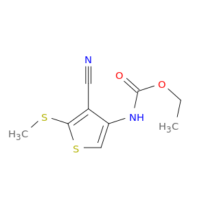 Carbamic acid, [4-cyano-5-(methylthio)-3-thienyl]-, ethyl ester