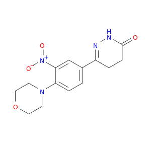 3(2H)-Pyridazinone, 4,5-dihydro-6-[4-(4-morpholinyl)-3-nitrophenyl]-