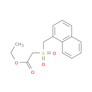 Acetic acid, 2-[(1-naphthalenylmethyl)sulfonyl]-, ethyl ester