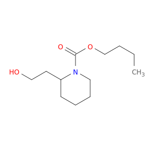 1-Piperidinecarboxylic acid, 2-(2-hydroxyethyl)-, butyl ester