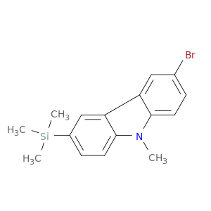 9H-Carbazole, 3-bromo-9-methyl-6-(trimethylsilyl)-