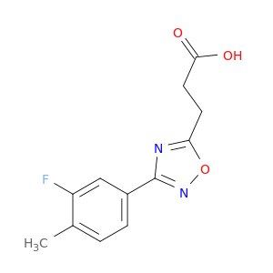 3-[3-(3-Fluoro-4-Methylphenyl)-1,2,4-Oxadiazol-5-Yl]Propanoic Acid