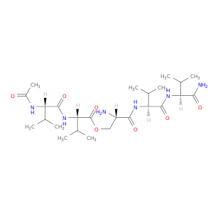 L-Valinamide, O-(N-acetyl-L-valyl-L-valyl)-L-seryl-L-valyl-