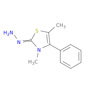 2(3H)-Thiazolone, 3,5-dimethyl-4-phenyl-, hydrazone