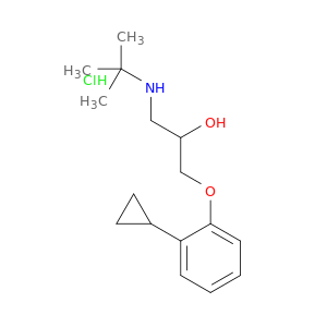 2-Propanol,1-(2-cyclopropylphenoxy)-3-[(1,1-dimethylethyl)amino]-, hydrochloride (1:1)