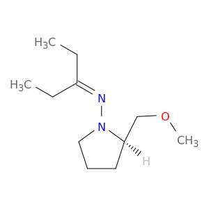1-Pyrrolidinamine, N-(1-ethylpropylidene)-2-(methoxymethyl)-, (2R)-