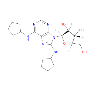 Adenosine, N-cyclopentyl-8-(cyclopentylamino)-