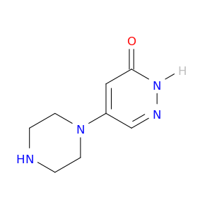 3(2H)-Pyridazinone,5-(1-piperazinyl)-