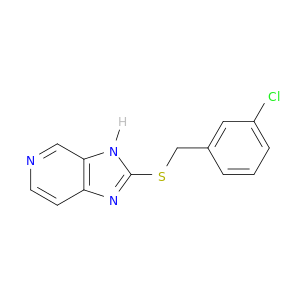 3H-IMIDAZO[4,5-C]PYRIDINE, 2-[[(3-CHLOROPHENYL)METHYL]THIO]-