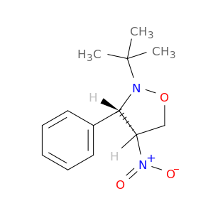Isoxazolidine, 2-(1,1-dimethylethyl)-4-nitro-3-phenyl-, cis-