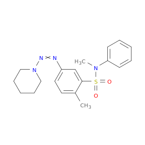Benzenesulfonamide, N,2-dimethyl-N-phenyl-5-(1-piperidinylazo)-