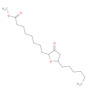 2-Furanoctanoic acid, 5-hexyltetrahydro-3-oxo-, methyl ester