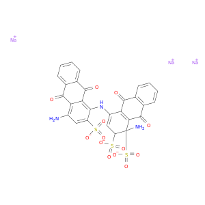 TRISODIUM 1-AMINO-4-[(4- AMINO-9,10-DIHYDRO-9,10-DIOXOSULPHONATO-1-ANTHRYL)AMINO]-9,10-DIHYDRO-9,10-DIOXOANTHRACENEDISULPHONATE